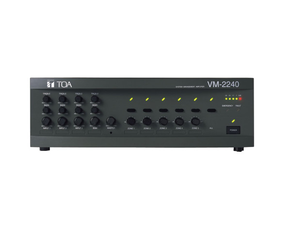 TOA VM2240 System Management Amplifier 100V 240W - Main Image