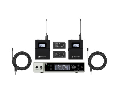 EW-DX MKE 2 SET DUAL Wireless Lapel Mic System (S1-10) CH38