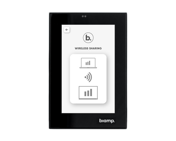 Biamp Apprimo Touch 4 4 LCD Touch Panel PoE Black - Main Image