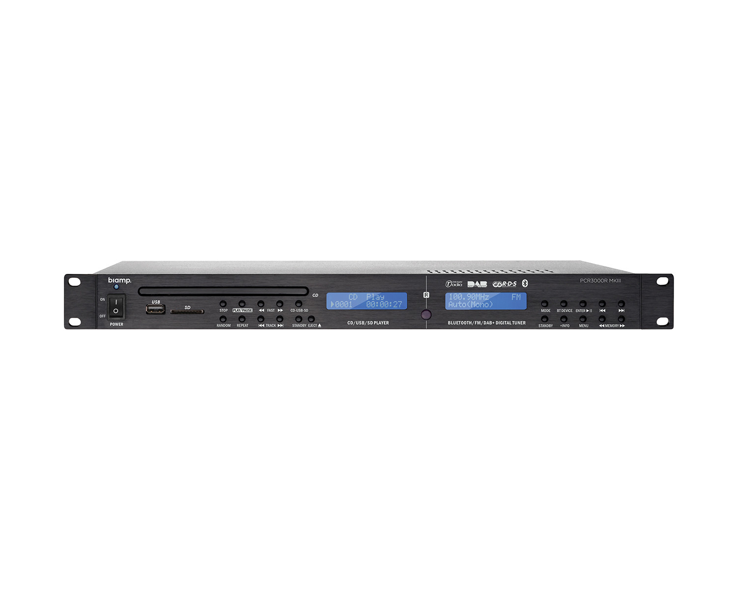 PCR3000RMKIII DAB/FM RDS Tuner+CD/MP3 SD/USB/BTooth RS232 1U PCR3000RMKIII DAB/FM RDS Tuner+CD/MP3 SD/USB/BTooth RS232 1U
