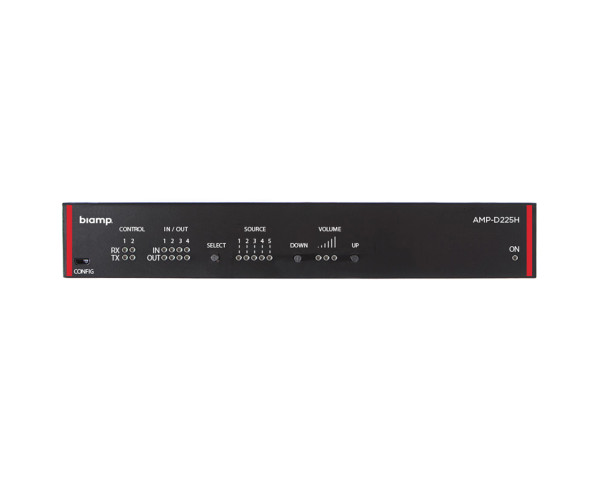 Biamp AMP-D225H 2Ch Half-Rack Class D Amplifier 2x35W @ 4Ω - Main Image