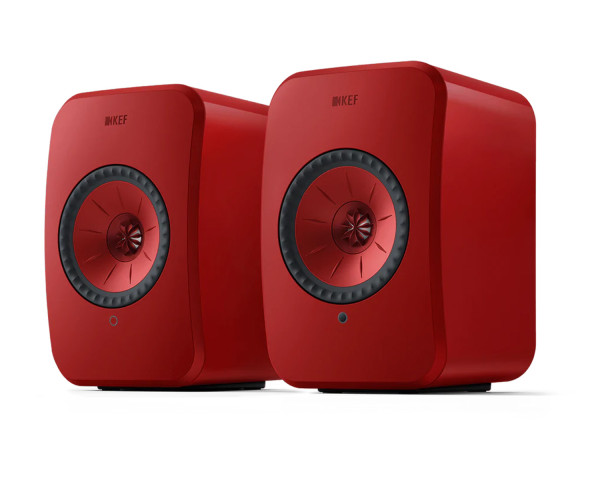 KEF LSX II 4.5 2-Way Uni-Q Wireless Loudspeaker Red PAIR - Main Image