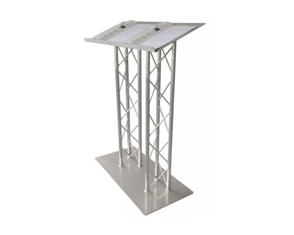 Trilite by OPTI 100 Series Double Truss Lectern in Natural Aluminium Finish - Main Image