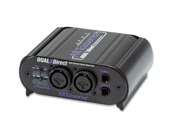 ART Pro Audio DualXDirect DUAL Active DI Box with Input Att'n and Phase Invert - Main Image