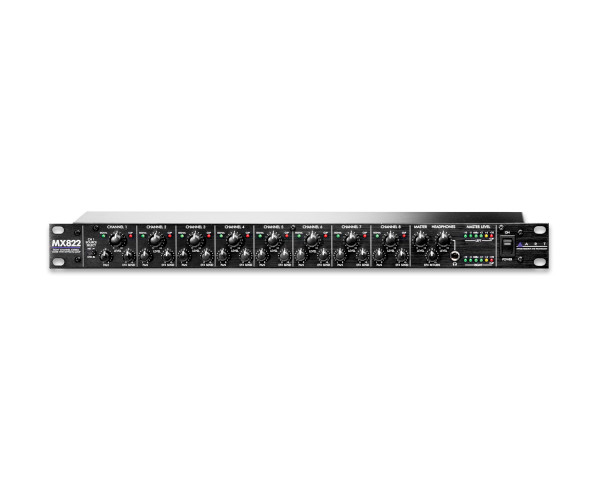ART Pro Audio MX822 8-Channel Stereo Mixer with Effects Loop 19 1U - Main Image