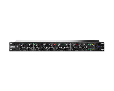 MX822 8-Channel Stereo Mixer with Effects Loop 19" 1U