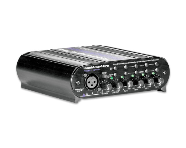 ART Pro Audio HeadAMP 4 Pro 5Ch Headphone Amplifier with Talkback - Main Image