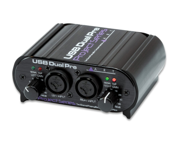 ART Pro Audio USB Dual Pre Project Series 2Ch USB Preamp / Interface - Main Image