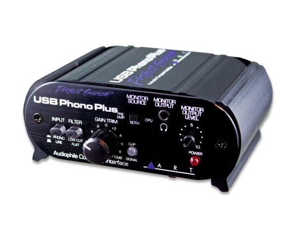 ART Pro Audio USB Phono Plus Project Series USB Audio Interface w/ PhonoPreamp - Main Image