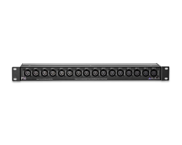 ART Pro Audio P16 16Ch Balanced Patch Bay XLR Connectors 19 1U - Main Image