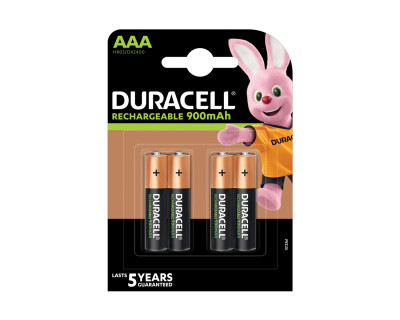 Duracell Rechargeable AAA 900MAH Batteries 1.5V / Pack of 4