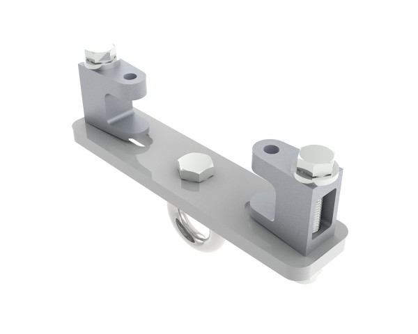 Powerdrive KBD3000S-W Girder Bracket 75mm-155mm M12 Eyebolt White - Main Image