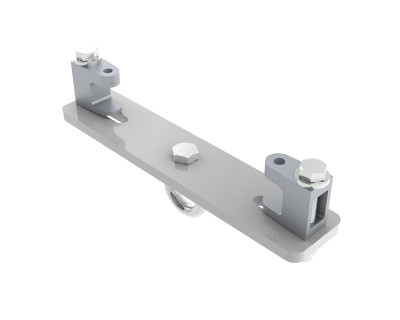 KBD3000M-W Girder Bracket 145mm-235mm M12 Eyebolt White