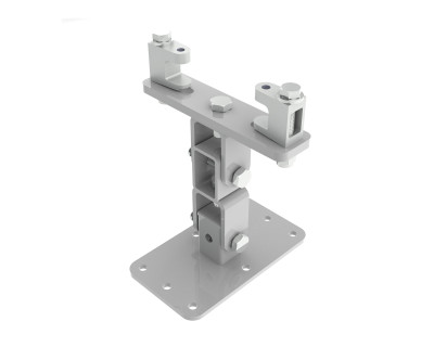 KBD4120S-W Girder Bracket 75mm-155mm Type 120 Plate White