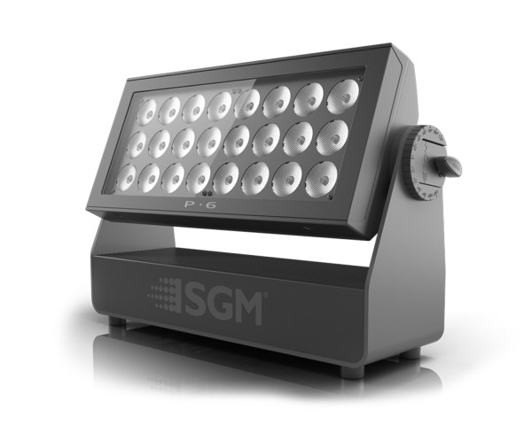 SGM P-6 RGBW LED Panel 24x24W 10° Beam Angle IP65 Black - Main Image