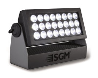 SGM P-6 RGBW LED Panel 24x24W 10° Beam Angle IP65 Black - Image 3