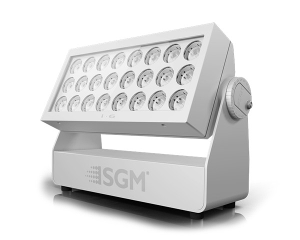 SGM I-6 RGBW POI LED Wash Light 24x10W 2.5° IP66 C5-M Marine White - Main Image