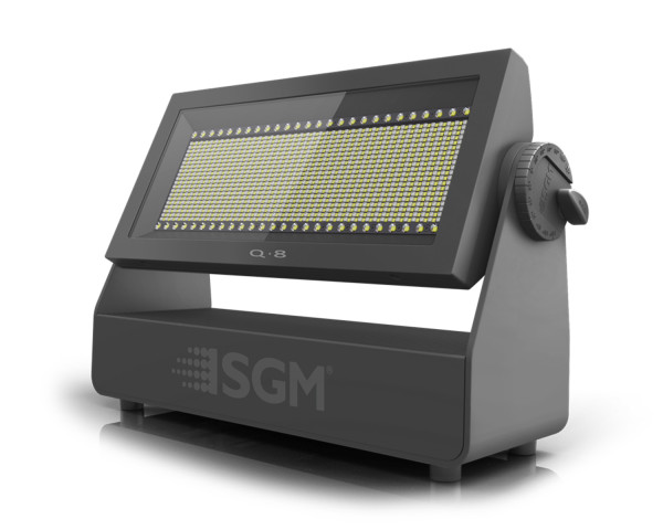 SGM Q-8 LED Strobe Light 880 RGB / 880 White LEDs IP65 Black - Main Image