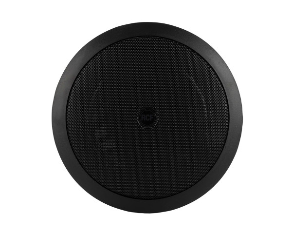 RCF PL6X 6 2-Way Coaxial Ceiling Speaker 12W 100V IP44 Black - Main Image