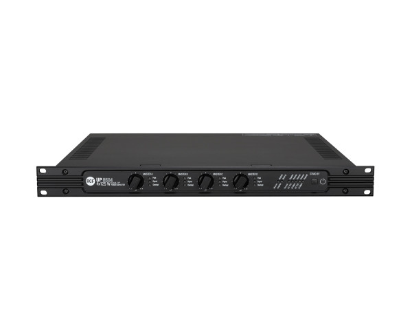 RCF UP 8504 4-Channel 100V-Line Power Amp 4x125W 1U - Main Image