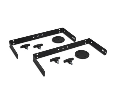 H-BR 2X NC10 Pair of Horizontal Wall U Brackets for C3110 Black