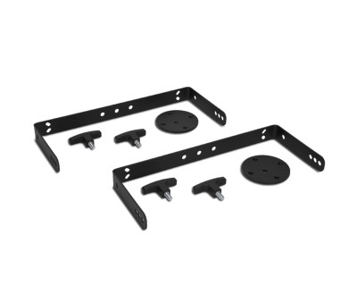 H-BR 2X NC08 Pair of Horizontal Wall U Brackets for C3108 Black