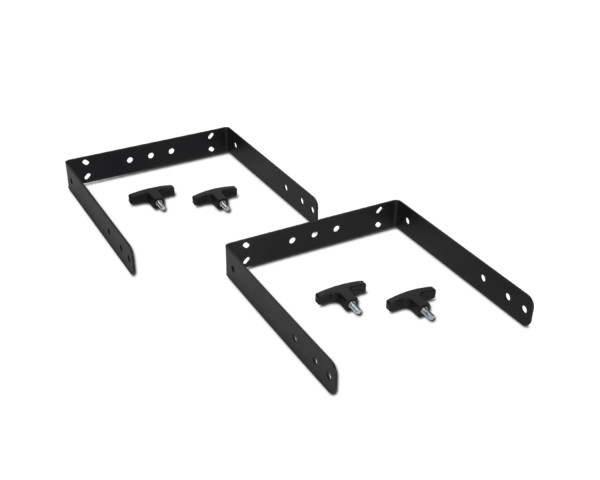 RCF V-BR 2X NC10 Pair of Vertical Wall U Brackets for C3110 Black - Main Image