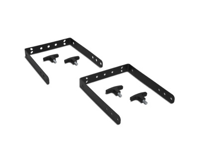 V-BR 2X NC08 Pair of Vertical Wall U Brackets for C3108 Black