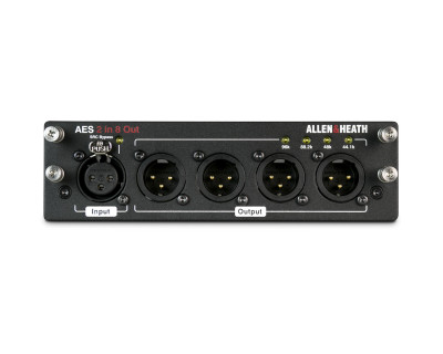 MDLAES2I8OA AES3 Audio Digital I/O Card 2in / 8out for dLive