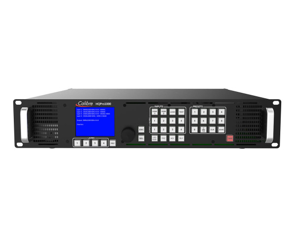 Calibre HQPro1000 Scaler-Switcher 2xHDMI + 2xHDMI/DP/3GSDI Inputs 2U - Main Image