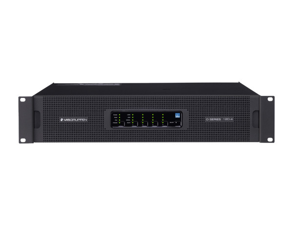 Lab Gruppen D 120:4L 4-Channel High-Powered Amplifier 4x3000W DSP + Dante 2U - Main Image