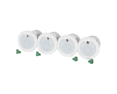 DS1320-W-4 Active Emitter Loudspeaker 4-Pack exl Cables White