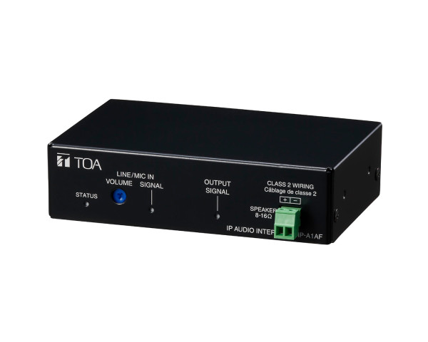 TOA IP-A1AF IP Audio Interface for VMS/SIP Communication Systems PoE - Main Image
