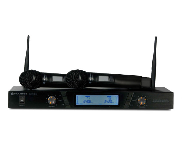 Trantec S2.4-HDBX DUAL Handheld Wireless Mic System (2x S2.4-HDX) 2.4GHz - Main Image
