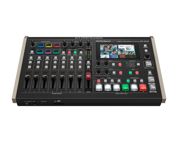 Roland Pro AV VR-6HD Direct Streaming AV-Mixer HDMI 6-In/3-Out +USB-C Streaming - Main Image