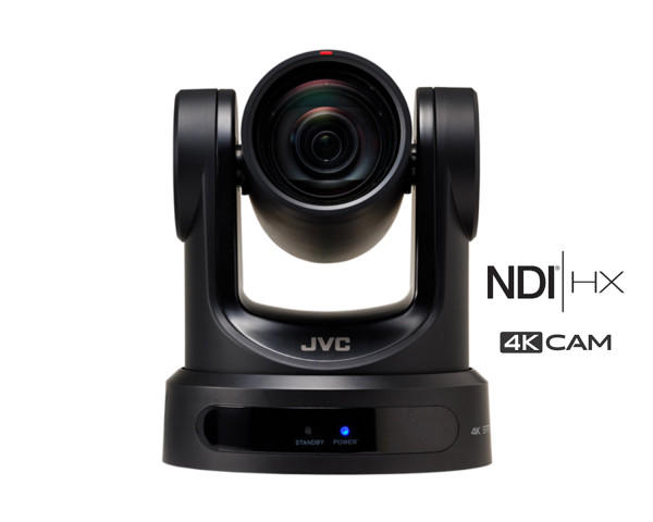 JVC KY-PZ400NBE 4K PTZ Camera 12x Zoom+NDI and Dual Streaming Black - Main Image