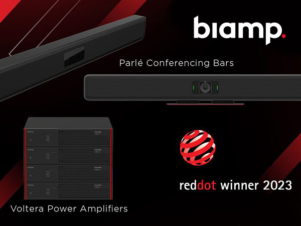 Biamp Wins Two 2023 Red Dot Awards for Outstanding Product Design