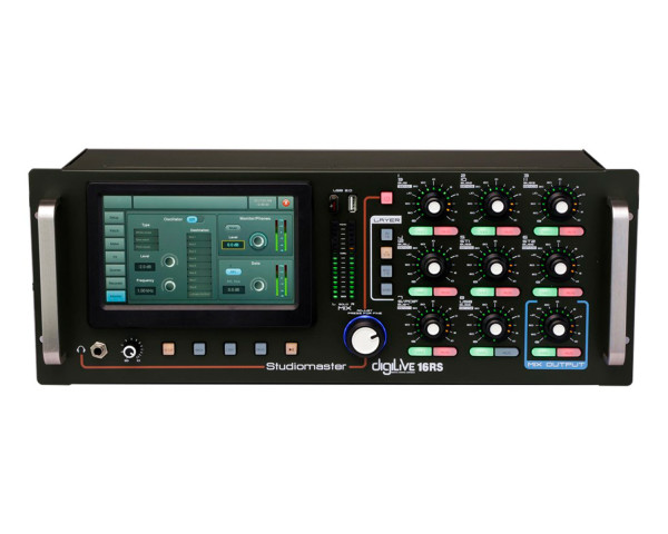 Studiomaster digiLive 16RS Digital Rack Mixer 16inputs / 16Bus / 12Mic / 2St - Main Image