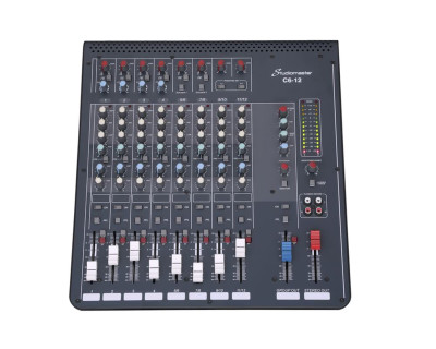 C6-12 12CH Compact Mixer 12 input / 6 Mic / 4 Stereo / 3bandEQ