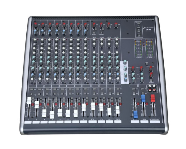 Studiomaster C6-16 16CH Compact Mixer 16 input / 10 Mic / 4 Stereo / 3bandEQ - Main Image