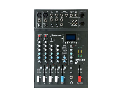 Club XS 6+ 4CH Analogue DSP Mixer 5 Inputs / 1 Mic / 2 Stereo