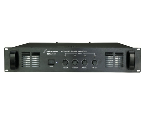 Studiomaster ISA4150 Power Amplifier 4x150W 70/100V and 4-16Ω Low Z - Main Image