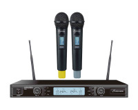 Studiomaster W2G Dual Handheld Wireless Microphone System 2.4GHz - Image 1