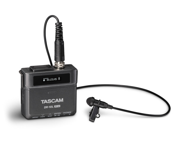 TASCAM DR-10L/Pro 32-Bit Float Audio Recorder With Lavalier Microphone - Main Image