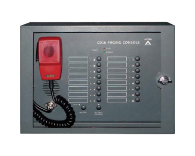 CD16-AS 16-Zone Wallmount Mic / Paging Console for IDA8