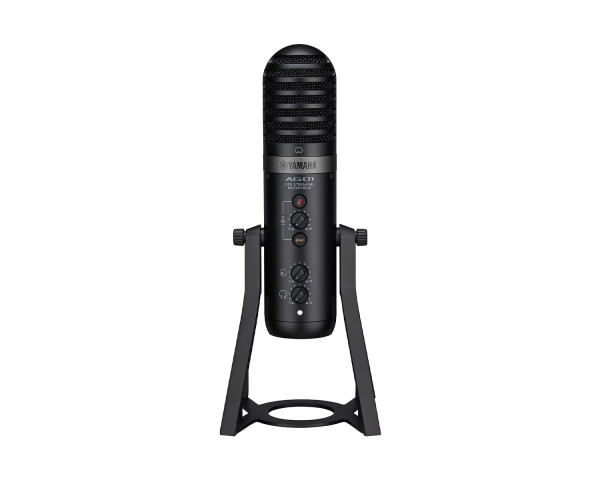 Yamaha AG01 Live Streaming USB Microphone for Podcasts / Streaming Black - Main Image