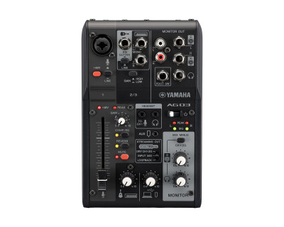 AG03 MK2 3-Channel Mixer with USB Audio Interface Black