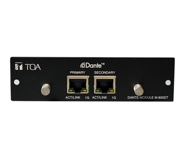 TOA M-800DT Dante Module for M-8080D Matrix Mixer Systems - Main Image
