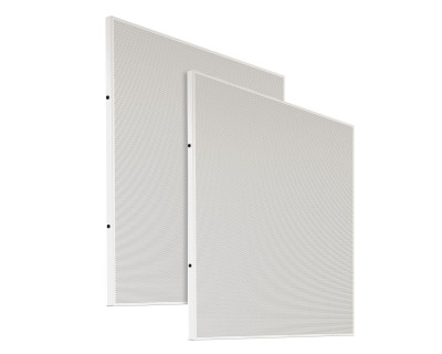 DC220T Ceiling Tile Loudspeaker for 2x2 Foot Grid PAIR White