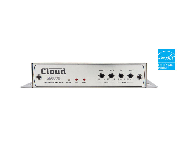 Cloud MA40E Energy Star Mini Amplifier with RS232 2x20W @ 4Ω - Main Image